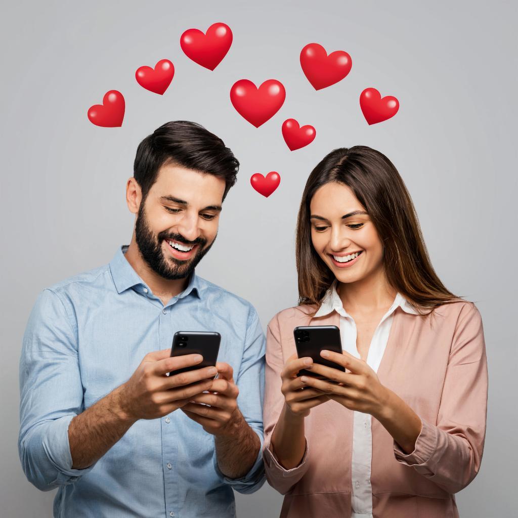 Smartphone screen showing top dating apps of 2025 Smartphone screen showing top dating apps of 2025