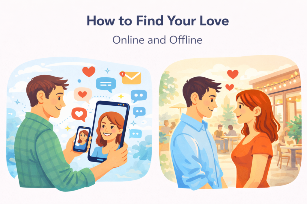 how to find your love online and offline
