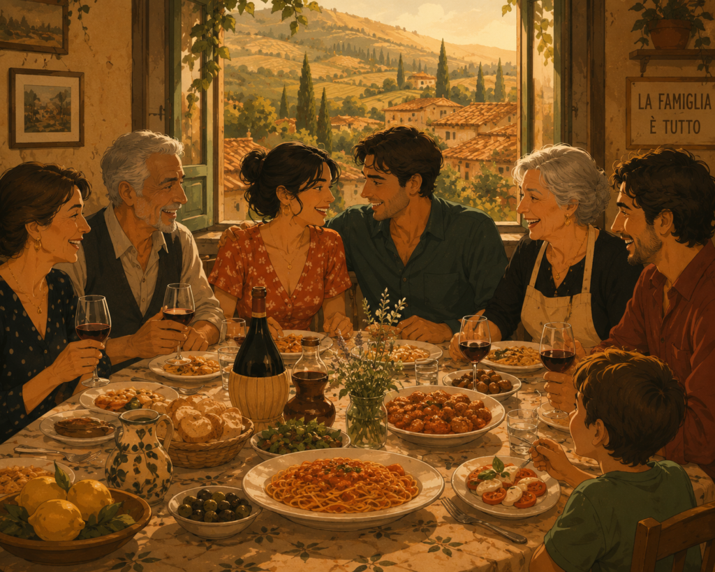 Italian dating culture — family is central to romance in Italy, meeting the family is a meaningful milestone